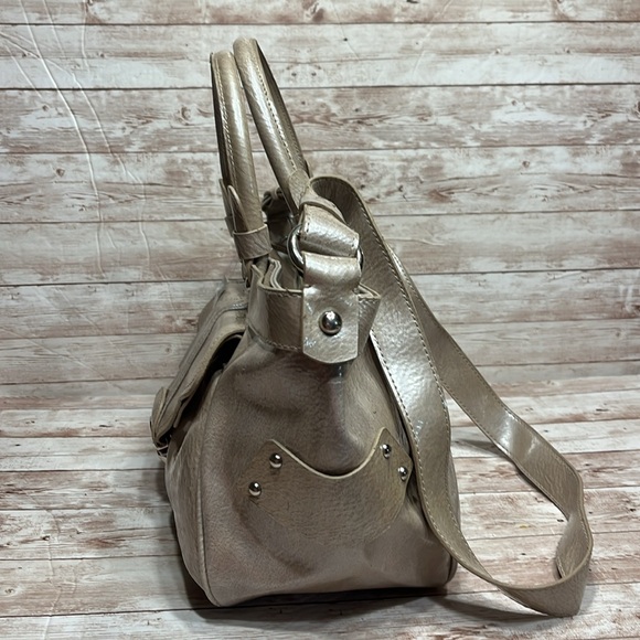 NWT Worthington Bone March Krinkle Handbag Shoulder Bag Crossbody purse - Picture 5 of 16